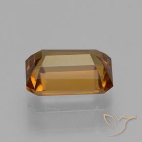 Circón Marrón naranja natural de 1.44 ct, Corte Octágono / Esmeralda, VVS-VS