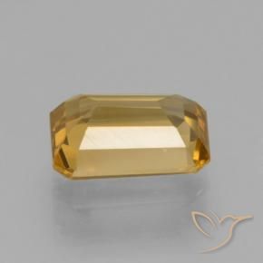 Circón Naranja medio natural de 1.38 ct, Corte Octágono / Esmeralda, VVS