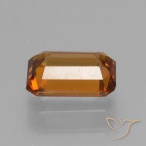 Circón Naranja marrón natural de 1.32 ct, Corte Octágono / Esmeralda, VVS