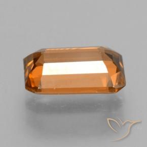 Circón Naranja marrón natural de 1.22 ct, Corte Octágono / Esmeralda, VVS-VS
