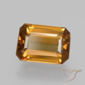 Circón Marrón naranja natural de 1.40 ct, Corte Octágono / Esmeralda, VVS-VS