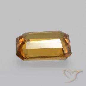 Circón Marrón naranja natural de 1.40 ct, Corte Octágono / Esmeralda, VVS-VS