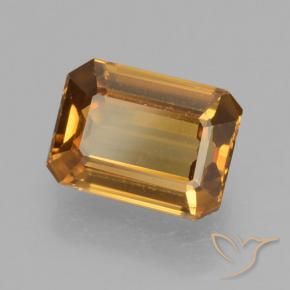 Circón Marrón naranja natural de 1.43 ct, Corte Octágono / Esmeralda, VVS