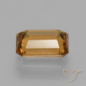 Circón Marrón naranja natural de 1.43 ct, Corte Octágono / Esmeralda, VVS