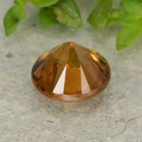Circón Naranja albaricoque natural de 1.13 ct, Redondo, VVS-VS