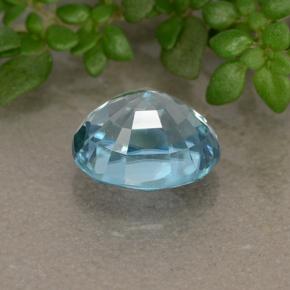 Circón azul natural de 2,18 ct, corte óvalo, VVS