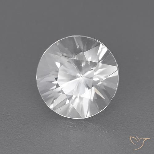 Circón Blanco natural de 1.92 ct, Redondo, VVS