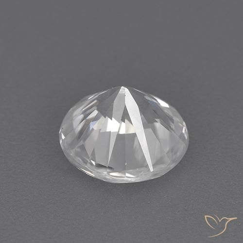 Circón Blanco natural de 1.64 ct, Redondo, VVS