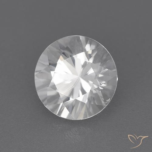 Circón Blanco natural de 2.08 ct, Redondo, VVS