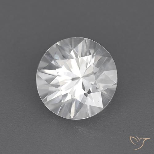 Circón Blanco natural de 1.73 ct, Redondo, VVS