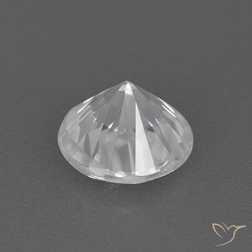 Circón Blanco natural de 1.73 ct, Redondo, VVS