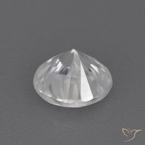 Circón Blanco natural de 1.76 ct, Redondo, VVS