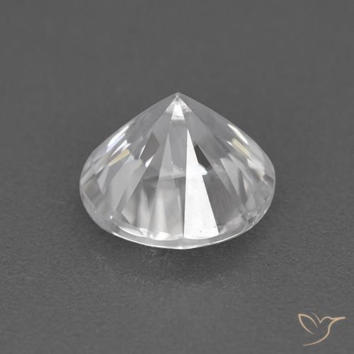 Circón Blanco natural de 1.79 ct, Redondo, VVS