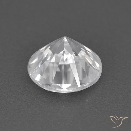 Circón Blanco natural de 1.68 ct, Redondo, VVS