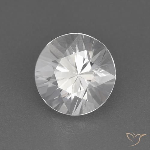 Circón Blanco natural de 1.85 ct, Redondo, VVS