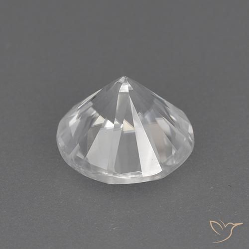 Circón Blanco natural de 1.85 ct, Redondo, VVS