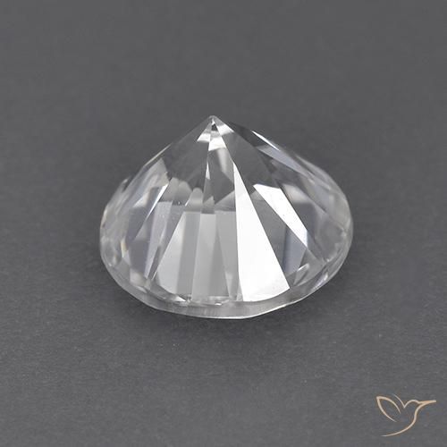Circón Blanco natural de 1.92 ct, Redondo, VVS
