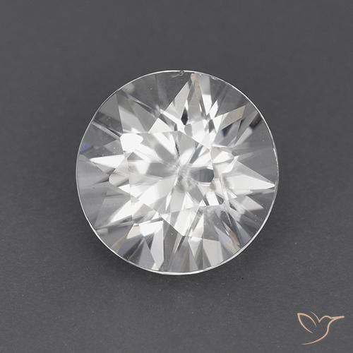 Circón Blanco natural de 1.83 ct, Redondo, VVS-VS