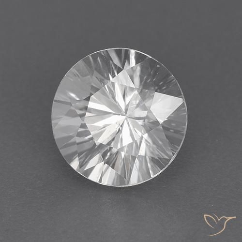 Circón Blanco natural de 1.89 ct, Redondo, VVS-VS