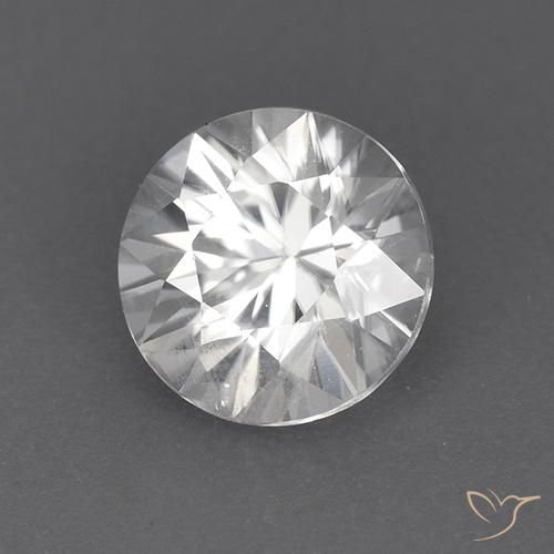 Circón Blanco natural de 1.90 ct, Redondo, VVS-VS