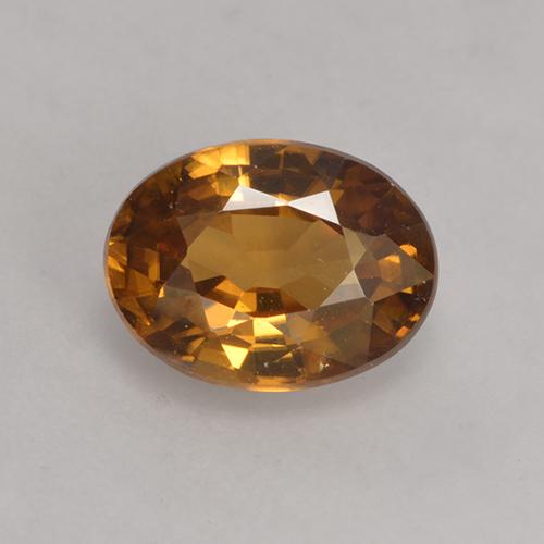 Circón naranja natural de 1,75 ct, corte óvalo, VS