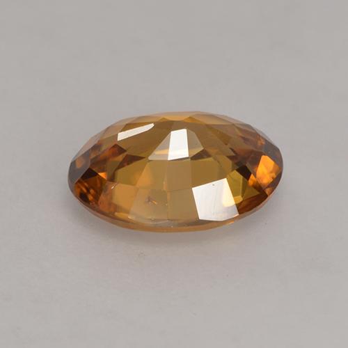 Circón naranja natural de 1,75 ct, corte óvalo, VS