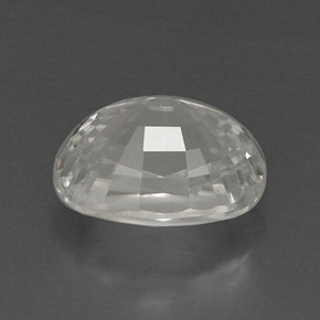 Circón blanco natural de 9,71 ct, corte óvalo, VVS