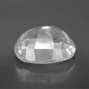 Circón blanco natural de 9,99 ct, corte óvalo, VVS