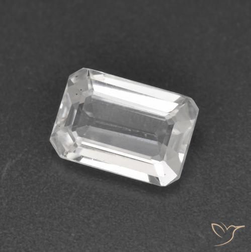 Circón Blanco natural de 1.41 ct, Corte Octágono / Esmeralda, VS