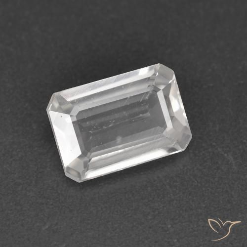 Circón Blanco claro natural de 1.22 ct, Corte Octágono / Esmeralda, VS