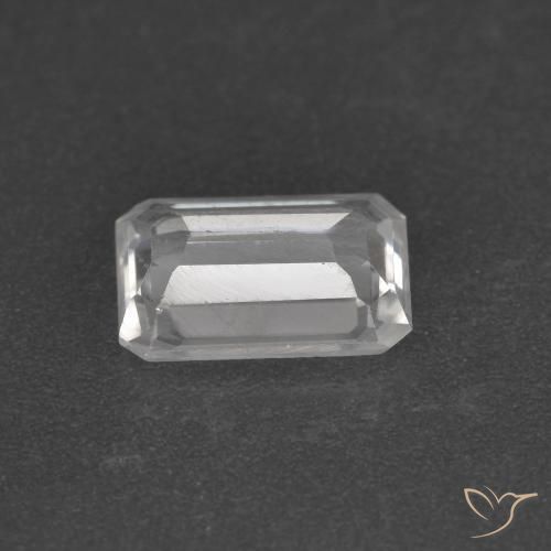 Circón Blanco claro natural de 1.22 ct, Corte Octágono / Esmeralda, VS