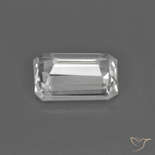 Circón Blanco natural de 1.34 ct, Corte Octágono / Esmeralda, VVS-VS
