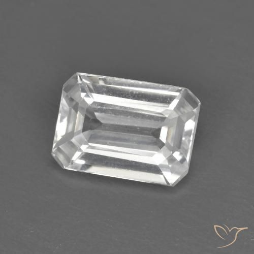 Circón Blanco natural de 1.43 ct, Corte Octágono / Esmeralda, VVS-VS