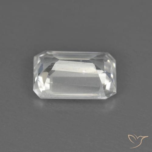 Circón Blanco natural de 1.43 ct, Corte Octágono / Esmeralda, VVS-VS