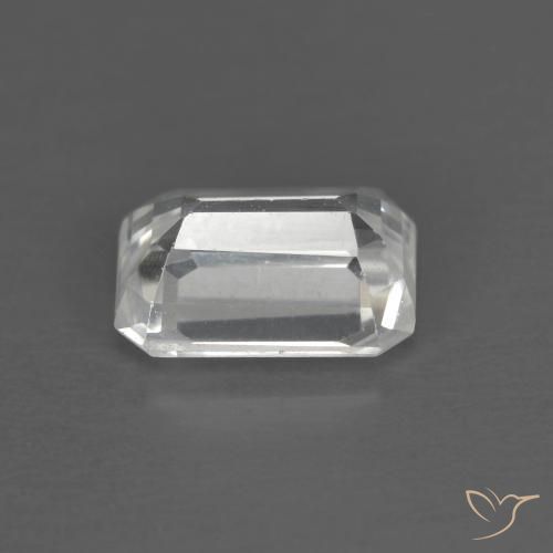 Circón Blanco natural de 1.58 ct, Corte Octágono / Esmeralda, VVS