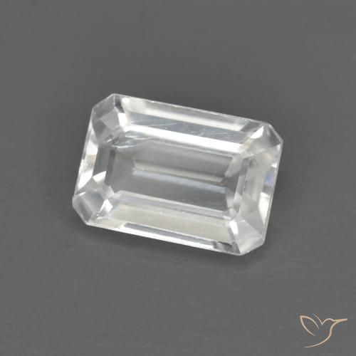Circón Blanco natural de 1.45 ct, Corte Octágono / Esmeralda, VVS-VS
