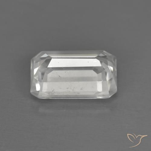 Circón Blanco natural de 1.55 ct, Corte Octágono / Esmeralda, VS
