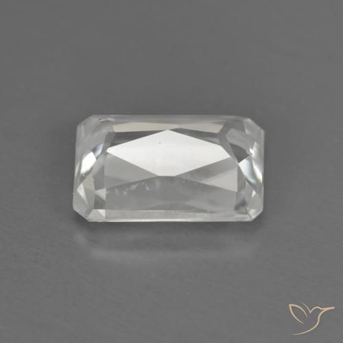 Circón Blanco natural de 1.50 ct, Corte Octágono / Esmeralda, VVS