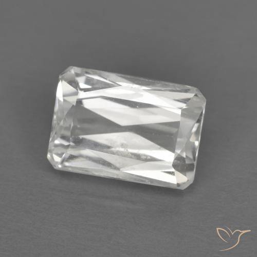 Circón Blanco natural de 1.75 ct, Corte Octágono / Esmeralda, VVS-VS