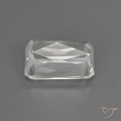 Circón Blanco natural de 1.75 ct, Corte Octágono / Esmeralda, VVS-VS