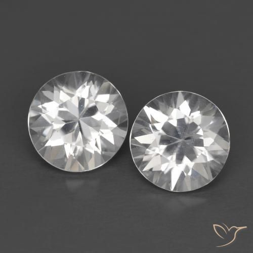 2.46ctw Natural Blanco Circón, Redondo, VVS