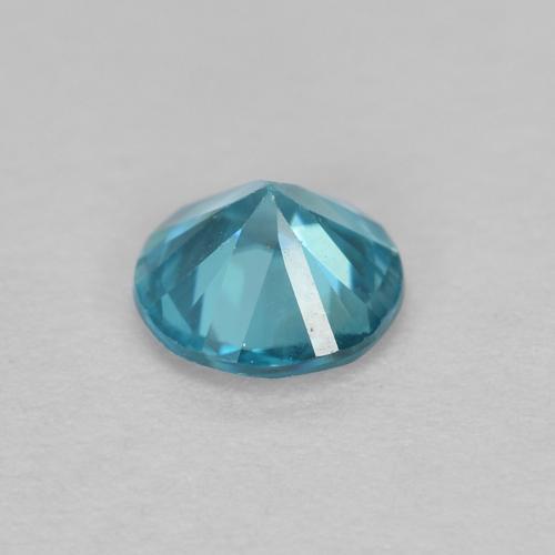 Circón Azul claro natural de 0.49 ct, Corte Redondo, VS