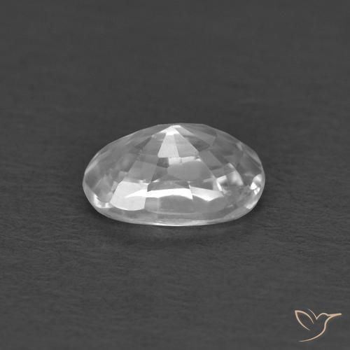 Circón Blanco natural de 0.45 ct, Ovalada, VVS