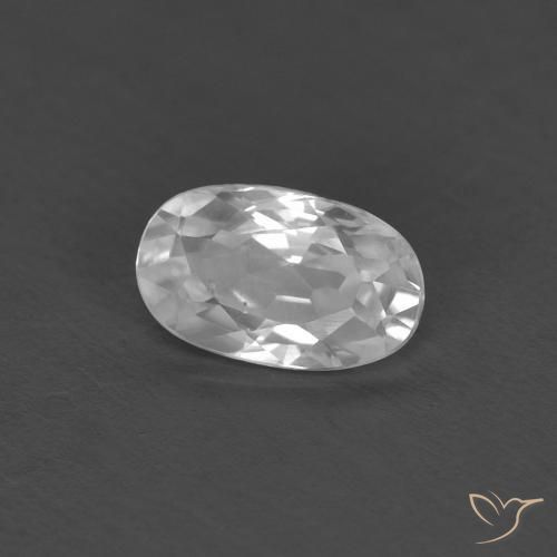 Circón Blanco natural de 0.40 ct, Ovalada, VVS