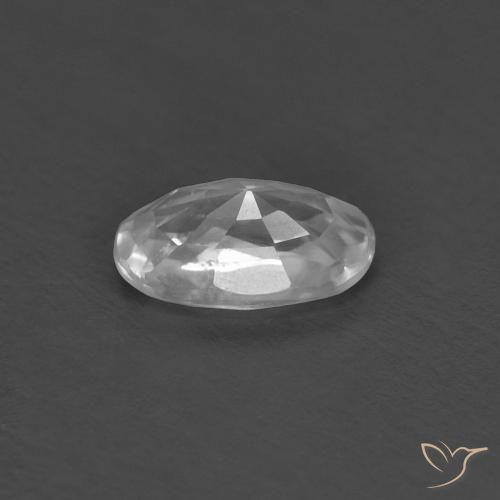 Circón Blanco natural de 0.40 ct, Ovalada, VVS