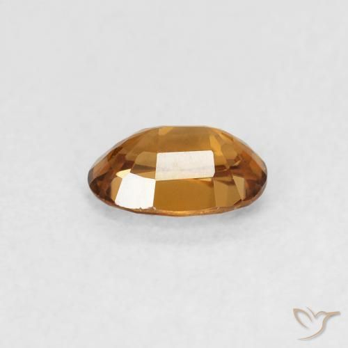 Circón Marrón naranja natural de 0.66 ct, Ovalada, VVS