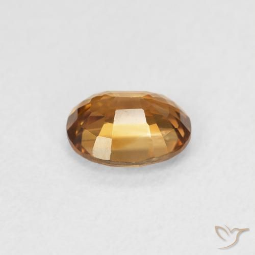 Circón Naranja medio natural de 0.94 ct, Ovalada, VVS