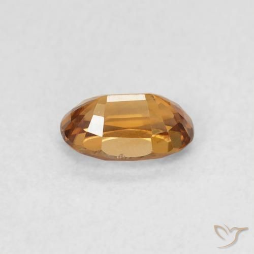 Circón Marrón naranja natural de 0.75 ct, Ovalada, VVS