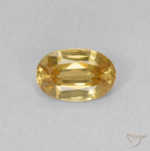 0.69ct Natural champaña Circón, Ovalada, VVS-VS