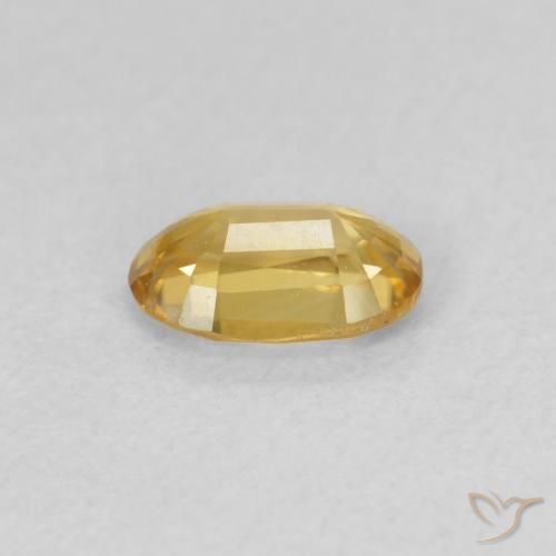 Circón champaña natural de 0.69 ct, Ovalada, VVS-VS